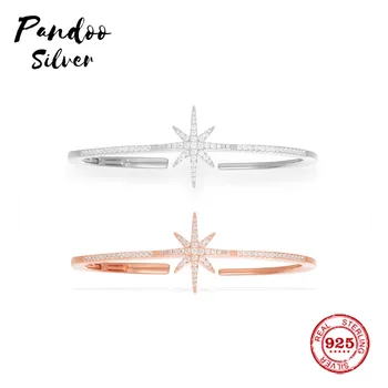 

Fashion Charm Sterling Silver Copy 1:1 Copy,Pink And Silver Meteorites Cuff Women Monaco Jewelry Gift With Logo