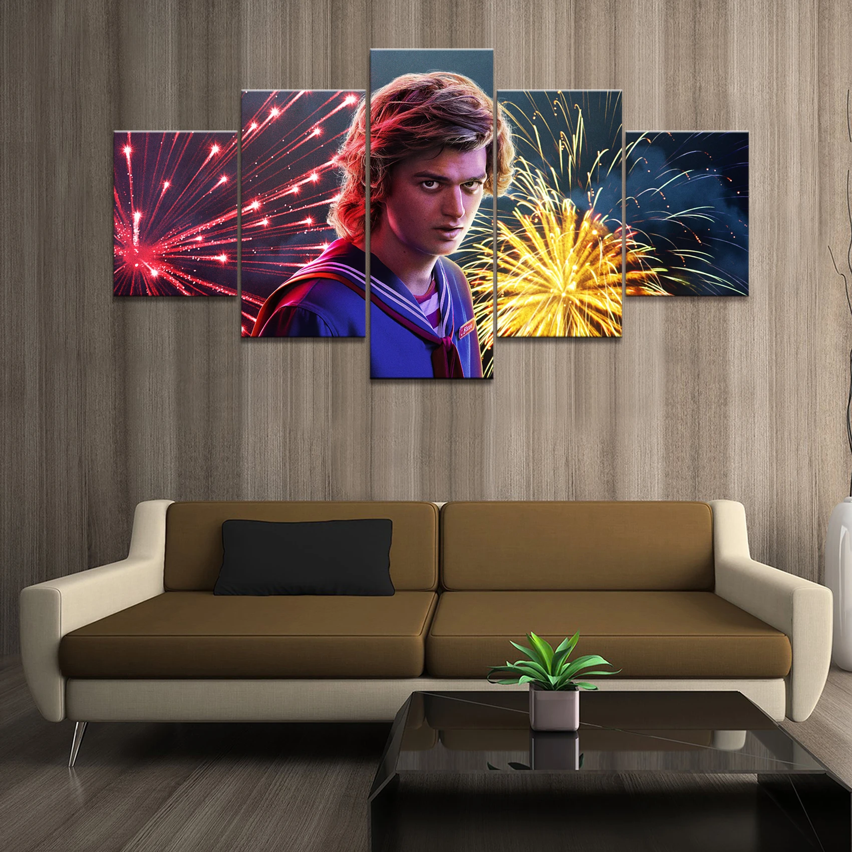 Модульная Картина на холсте для домашнего декора 5 шт. очень странные дела 3