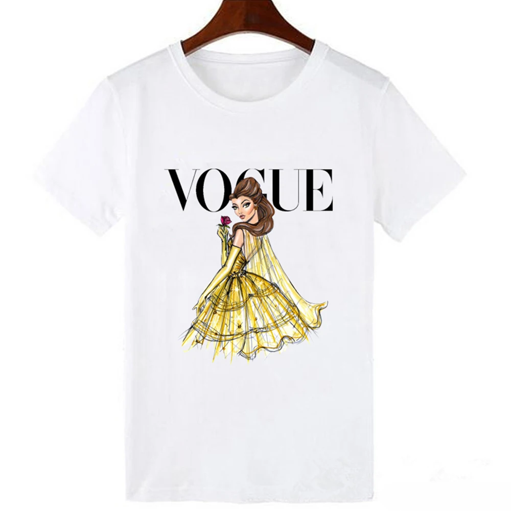 LUCKYROLL Новое поступление Harajuku женские футболки мода принцесса Мулан принт эстетика футболка Femme Vogue Топы Camiseta Mujer - Цвет: WTQ0090