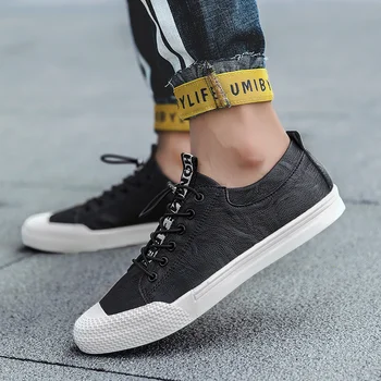 

Brand Classic Men Casual sneaker Shoes outdoor Fashion black Designer Men genuine leather Shoes Light Comfortable Flats shoes a4