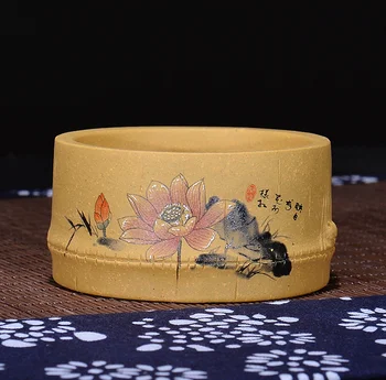 

China Zisha Pottery 60cc Duan Clay Pure Handmade Bamboo Joint Gongfu Teacup