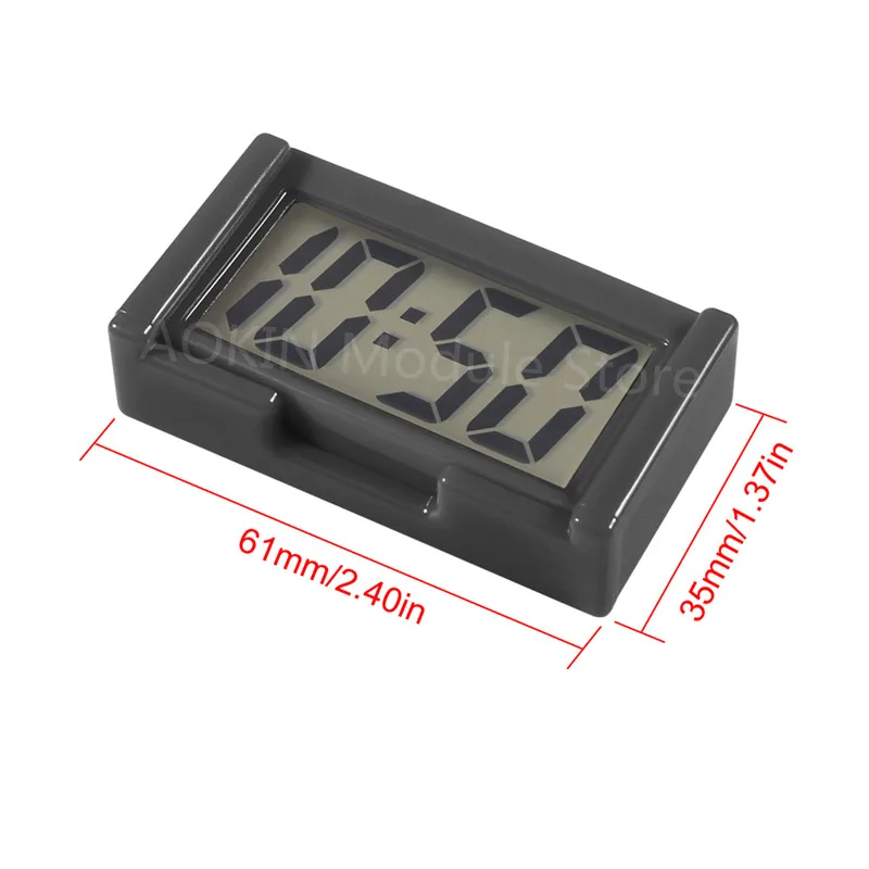 1pcs Mini Car Digital Clock Car Accessories Car Clocks Auto Electronic Clock LCD Watch Clock Suitable For Car Interior Decorate