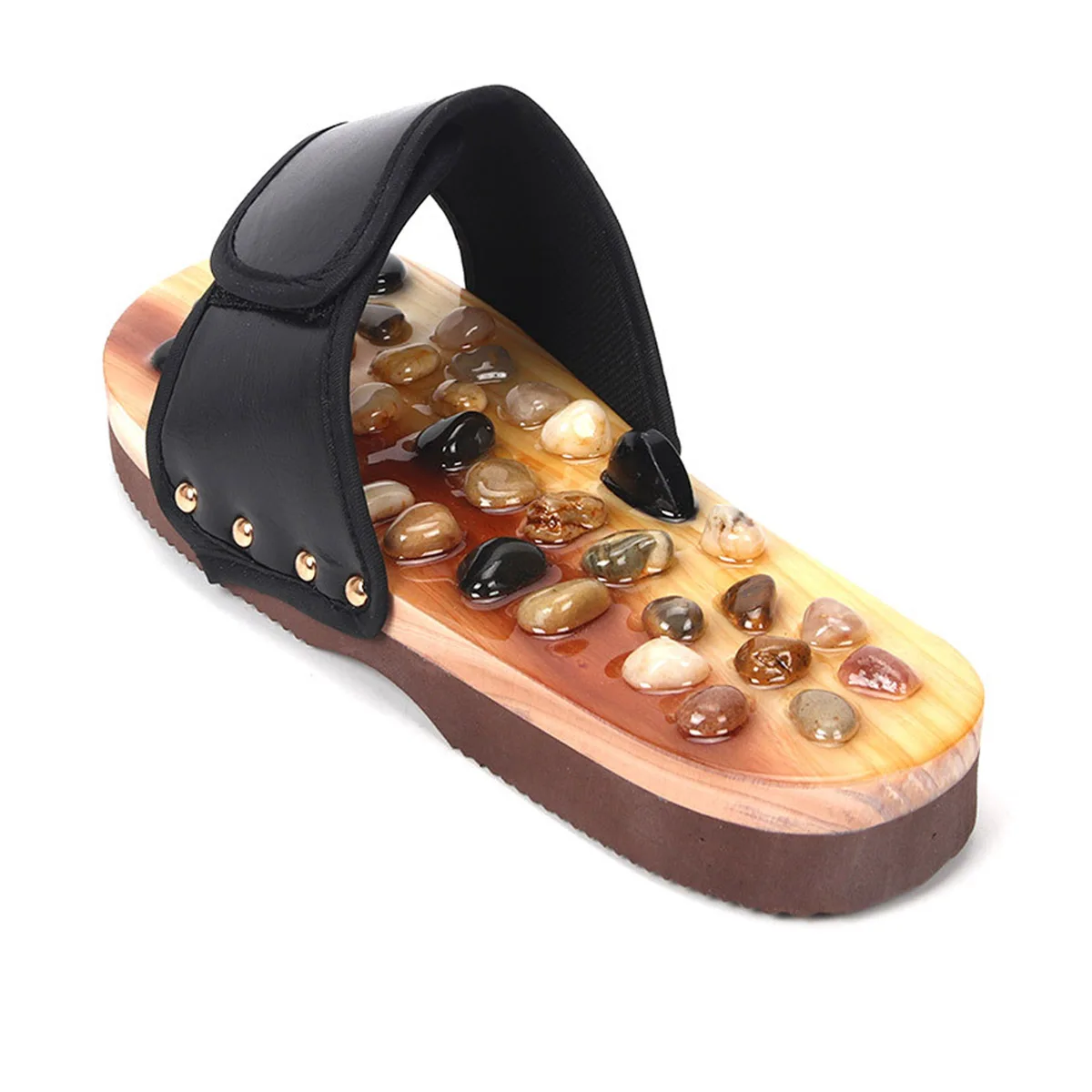 Foot Massage Non-slip Cobblestone Men&Women Massage Slippers Shoes Moxibustion