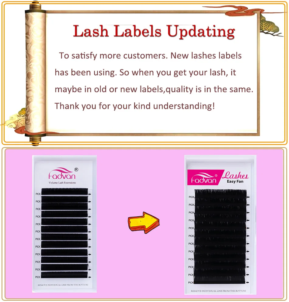 Fadvan легкие накладные ресницы из искусственной норки для наращивания