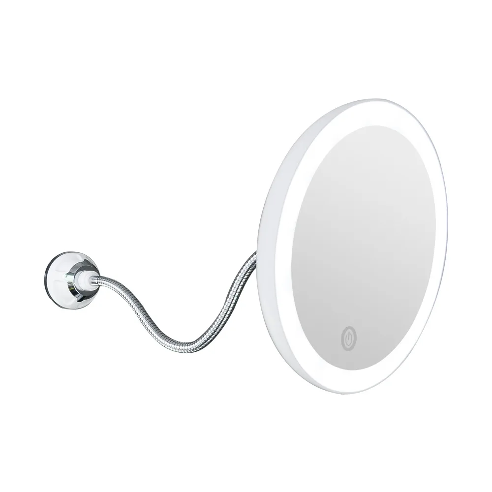 

360 Rotation 5X 10X Magnifying mirror LED Fogless Suction Cup Shower Shave Make Up Fog Free Mirror