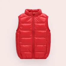 [Today Will Grab]/Детский жилет г. Осенне-зимний стильный тонкий хлопковый жилет для маленьких мальчиков и девочек