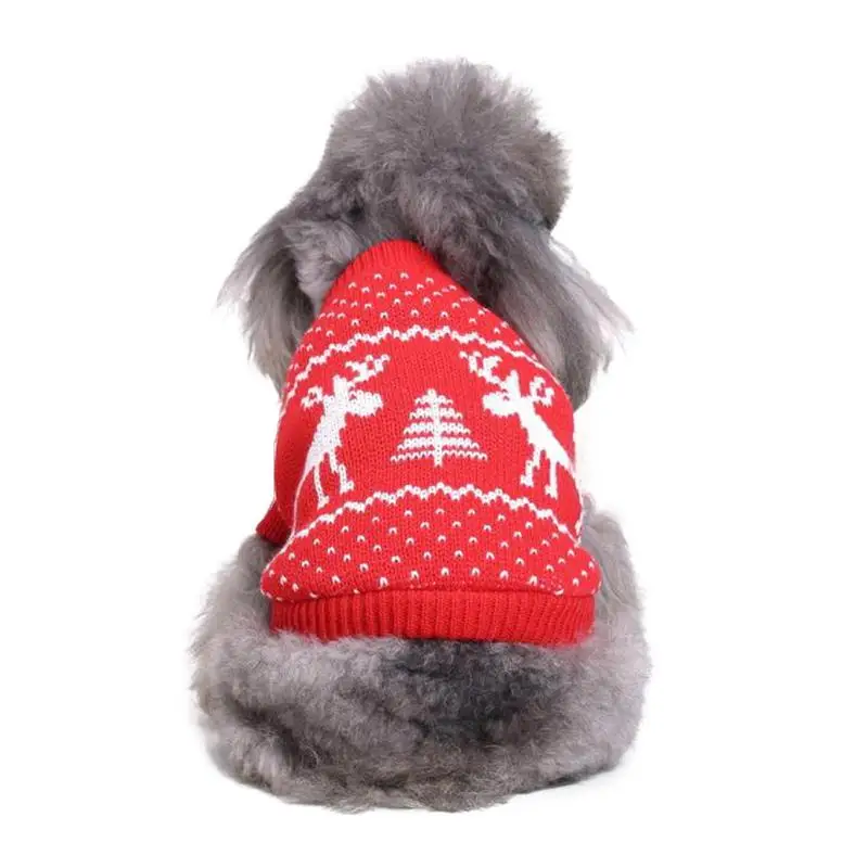Рождественский свитер для питомца, милая праздничная одежда для маленьких собак, зимнее пальто для рождества, вечерние, праздничные, праздничные