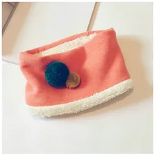 Осенне-зимний детский шарф, модный Одноцветный шарф в Корейском стиле с кольцом для мальчиков и девочек, 50