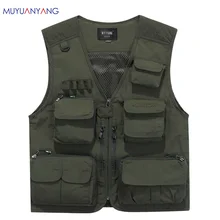 Открытый Летний карго тактические жилеты куртка мужская Верхняя одежда Куртка Мульти Карманы рукава куртки S-4XL Mu Yuan Yang бренд