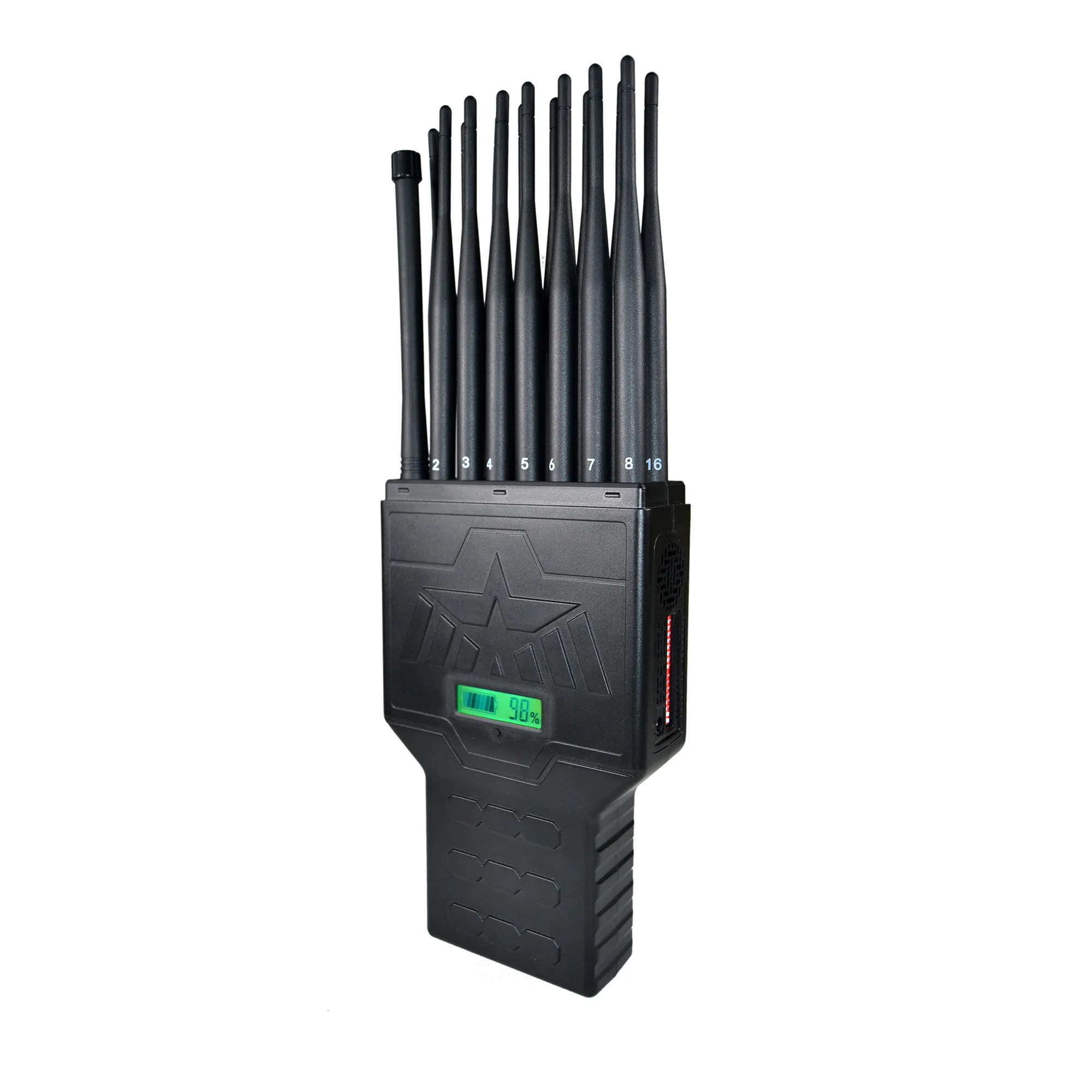 핸드 헬드 16 풀 밴드 휴대 전화 4G/3G/2G/5G + WiFi2.4G/5G + GPSL1-L5 + UHF/VHF 워키 토키 + LOJACK + RC433 315 868