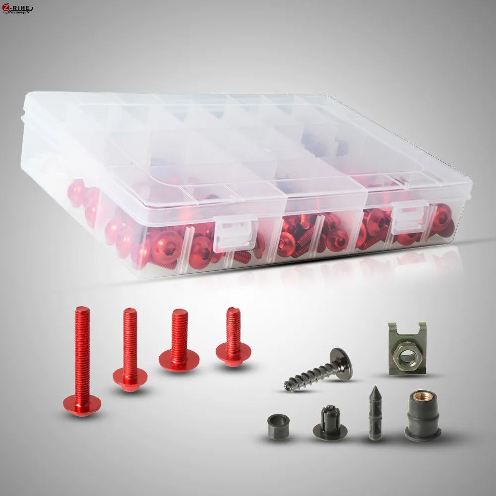 

Universal CNC Motorcycle Accessories Fairing body work Bolts Screws For Honda CBR600F CBR500R Aprilia GPR125 RS125 RSV4 APRC RF