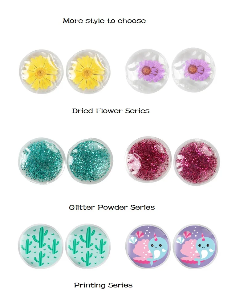 2 Pcs Ice Gel Eye Patch for Injuries Reusable Gel Cold Pack for Pain Relief Toothache Breastfeeding Tired Eyes Face Headaches