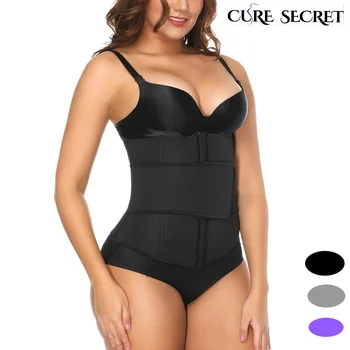 

CURE SECRET Abdominal Belt High Compression Zipper Plus Size Neoprene Waist Cincher 7 Steel Corset Body Sweat Waist Trainer