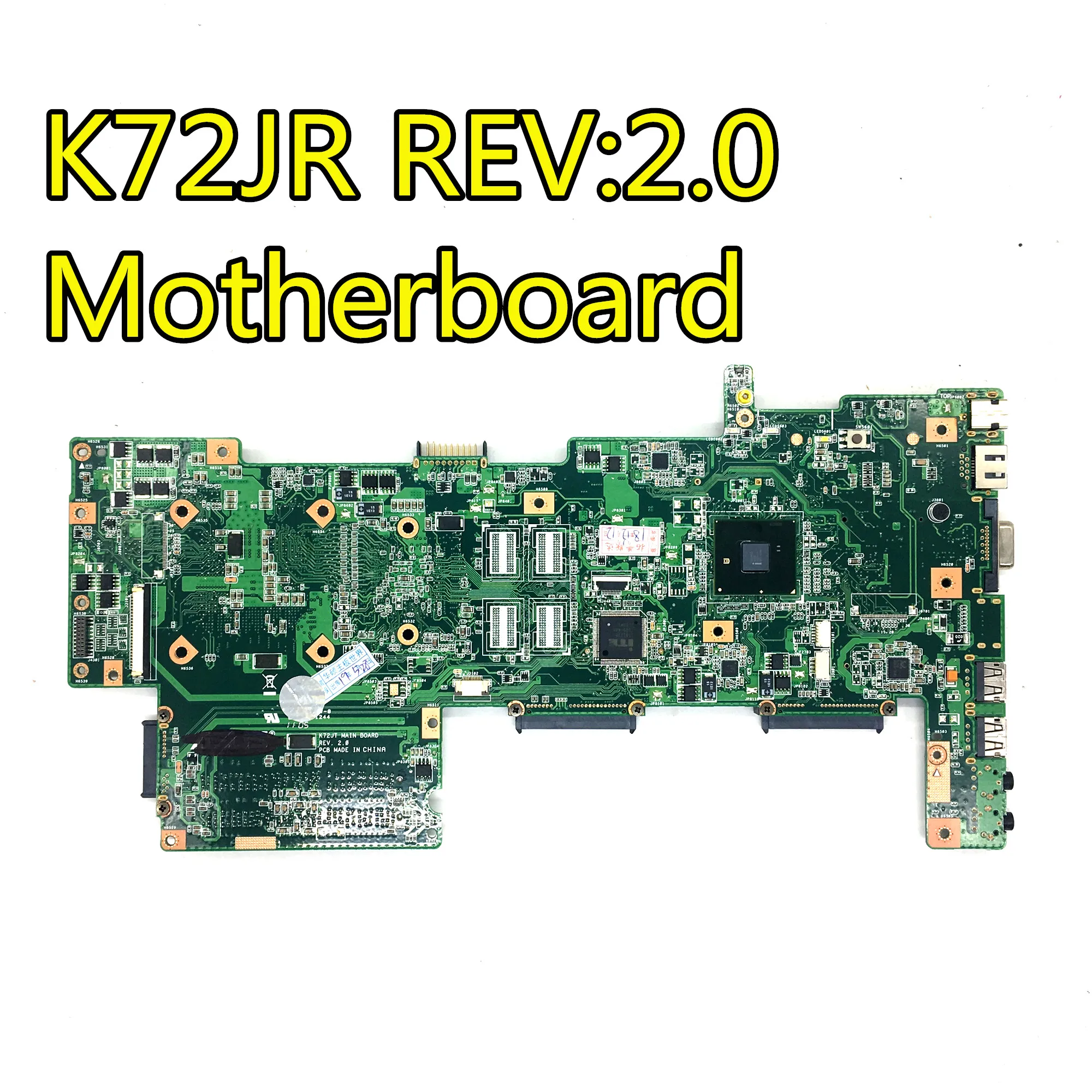 K72JR материнская плата REV 2,0 8 память 1 ГБ для ноутбука ASUS K72JT K72JK K72JU K72J X72J Материнская плата ноутбука K72JR материнская плата K72JR материнская плата