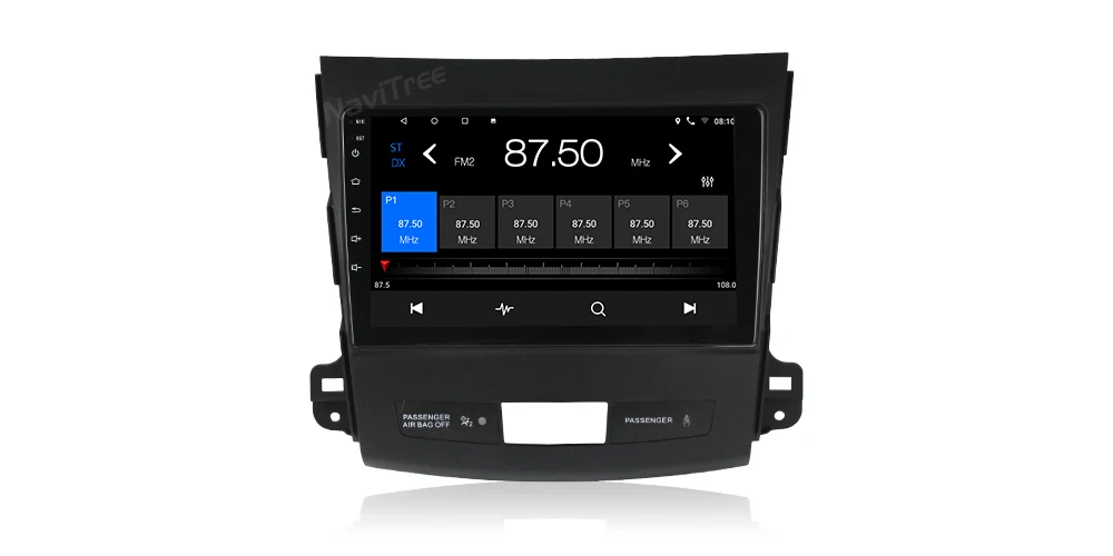 NaviTree 9 дюймов ips 1024*600 Android 9,0 автомобильный радио мультимедиа для Mitsubishi Outlander xl 2 2005-2011 bluetooth FM usb заднего вида