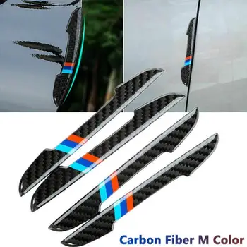 

4pcs Car Door strips Anti Scratch Sticker Carbon Fiber Edge Protective Strips Side Doors Moldings Scuff trim Stickers for BMW