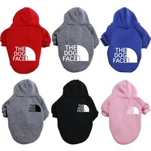 Designer Pet Dog Clothes Sweater, Four Seasons Medium and Large Dog Hoodie The Dog Face Labrador French Bulldog Jacket Clothing