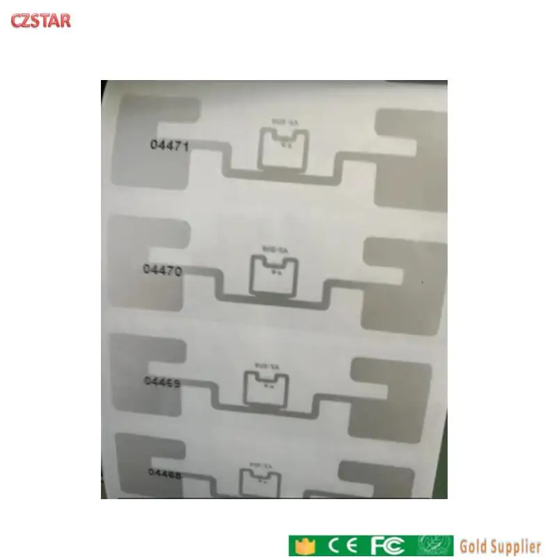 Бирка rfid impinj monza r6 uhf клей наклейка MR6 epc gen2 влажная инкрустация бесплатный образец