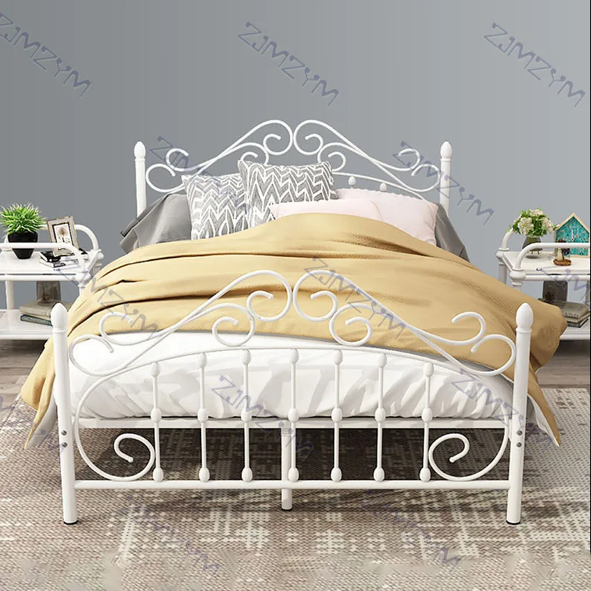 schuintrekken Afgekeurd Overweldigend Iron Bed Frame 120×200cm Bedroom Dormitory Simple Modern Teenage Single  Double Home Nap Bed For Teenage Stable Twin Bed Frame - Beds - AliExpress