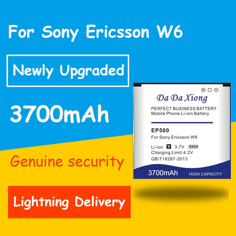 Бесплатная доставка батарея EP500 3700 мАч для телефона Sony Ericsson Xperia ST17I ST15I SK17I X8 U5I E15i