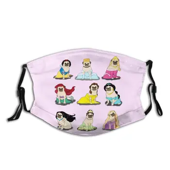 

Beauty And The Beast Mouth Face Mask Pug Princesses Version Facial Mask Cool for Adult Kawai Mask