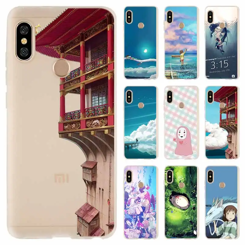 spirited away profile Fashion Soft TPU Case For Xiaomi Redmi Note 11 10 9 8 7 Pro Max 10S 9S 9T 8T 4G 5G Cover | Мобильные телефоны