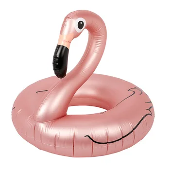 120cm dorosłych Flamingo pływający w basenie nadmuchiwane Flamingo koło nadmuchiwane koło boja gigantyczny pływający materac nadmuchiwane flamingo zabawki tanie i dobre opinie CN (pochodzenie) Women fy061202 Diameter 120cm Inner 40cm 120cm giant Inflatable flamingo swimming cirle Red Rose Gold Flamingo Circle Pool Float