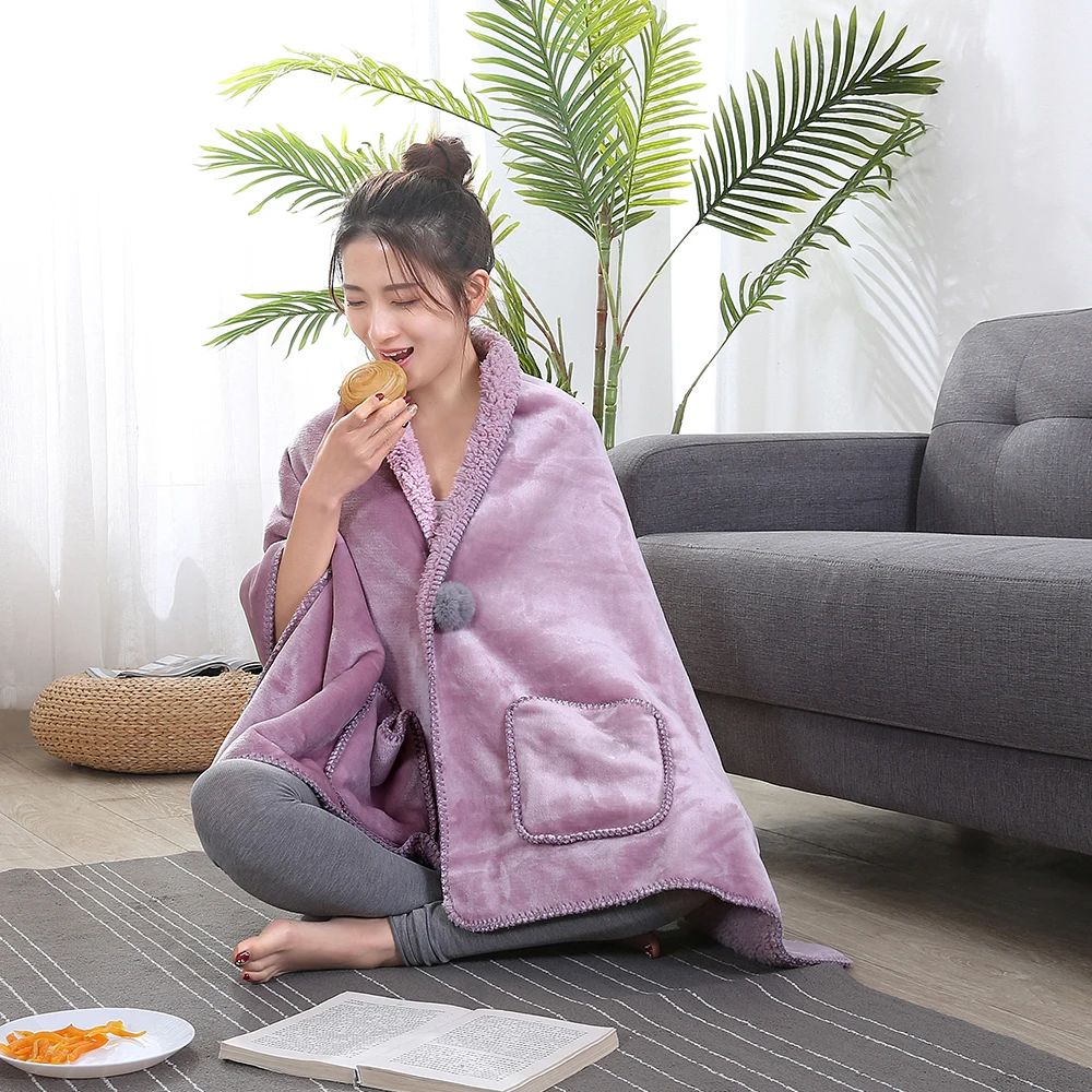 Liv-Esthete, теплое Фланелевое синее одеяло из шерпы, толстовка, спортивное одеяло, уличное одеяло для дивана, телевизора, путешествия, одеяло, халат для взрослых и детей - Цвет: 003