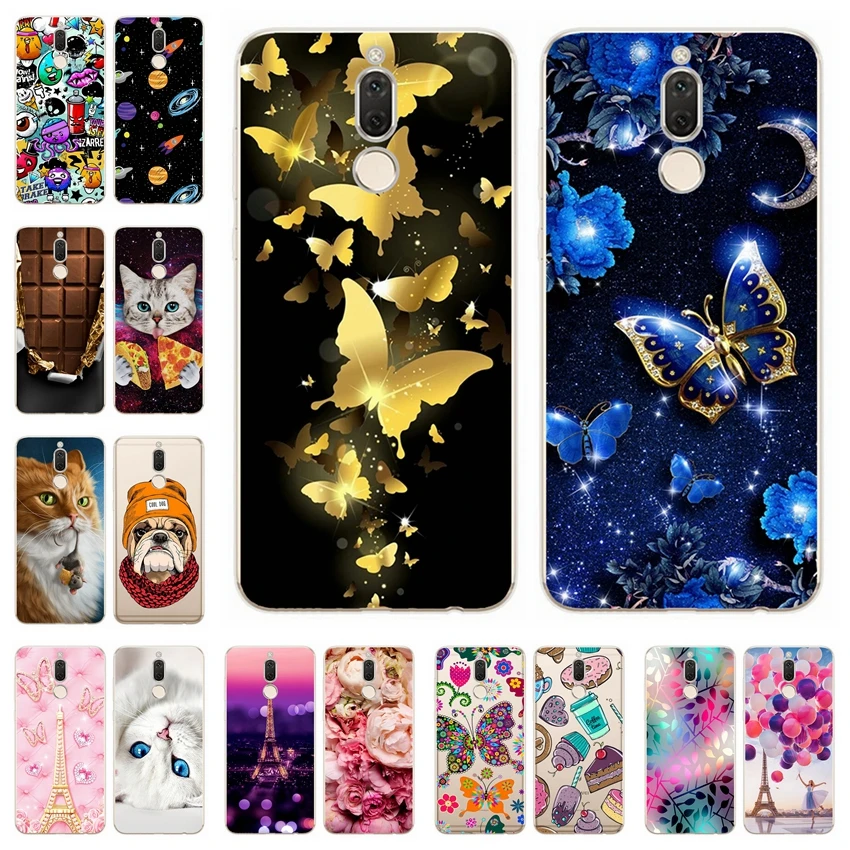 Мягкий чехол из ТПУ для Huawei Mate 10 Lite 5 9 дюйма силиконовые чехлы телефонов с принтом