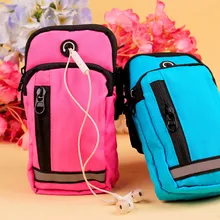 Высокое качество спортивные Для мужчин 'S и Для женщин трех Слои молния Для мужчин и Для женщин можно положить 6-дюймовый мобильный телефон наручные Обёрточная бумага