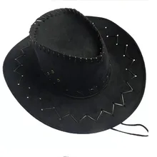 Западная ковбойская шляпа Новое поступление ковбойская шляпа для джентльмена ковбойская джаз шляпа с джентльменской замшевой сомбреро 6 цветов