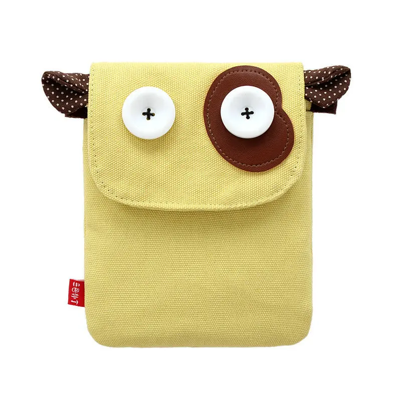 

Cocoa Cattle Mobile Phone Bag Sansebuding Women's Mini Canvas Change Shoulder IPhone7 Plus Bag