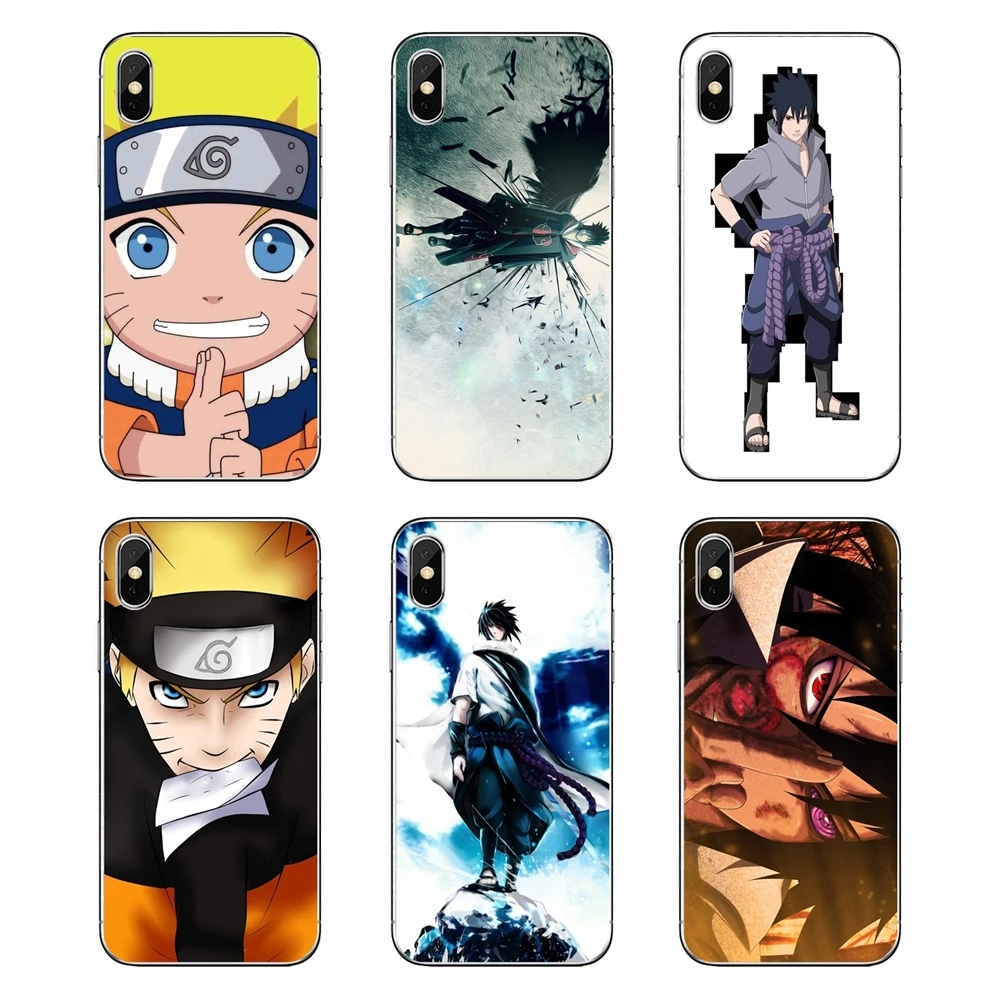 Прозрачные мягкие чехлы для iPod Touch iPhone 4 4S 5 5S 5C SE 6 6S 7 8 X XR XS Plus MAX Sasuke Rinnegan Наруто