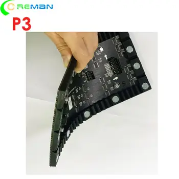 

Indoor soft flexible curve led screen module p3 for custom shape led video wall led panel 120 x 240mm 40 x 80
