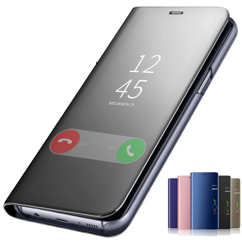 Зеркальный флип-чехол для Huawei P40 P20 P30 Lite Pro Y7 Y6 P Smart 2019 Mate 20 lite Honor 10 9 8X 8A 10i 9X чехлы |