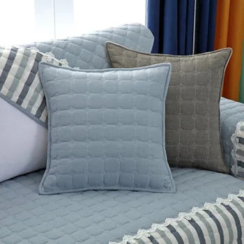 

1 Piece Cotton Quilted Cotton Sofa Cover for Living Room Non-slip L Shaped Slipcover Modern Corner Sofa Cover