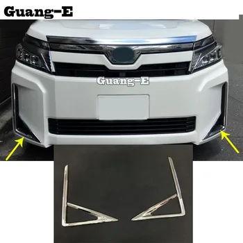 

Car Sticker body Detector Trim Front Head Fog Light Lamp Frame 2pcs For Toyota Noah Voxy 80 Series 2014 2015 2016 2017 2018