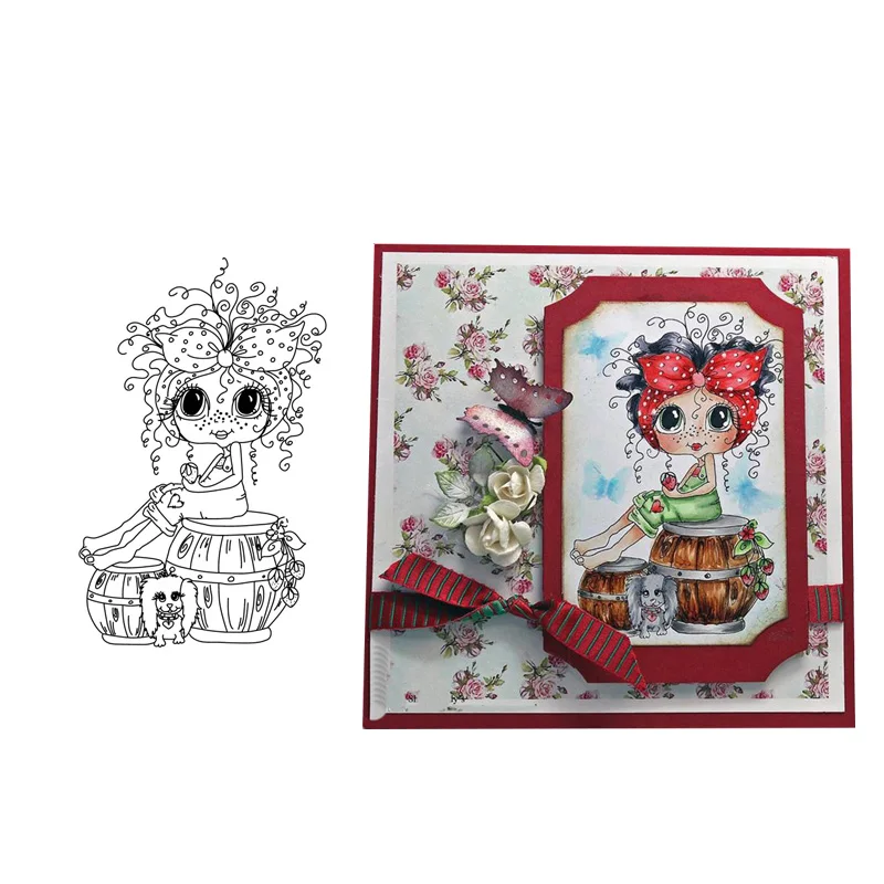 CH Girl 2 прозрачный силиконовый штамп/печать для DIY скрапбукинга/фотоальбома