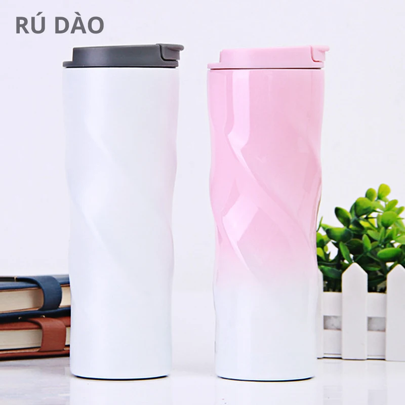 跨境螺纹不锈钢保温杯便携户外运动水杯办公礼品直身杯定制批发_1