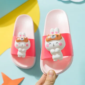 

Children Cartoon Slippers Girls Summer Beach Sandals Kids Bathroom Flip Flops Toddler Boys Indoor Flip Flops Baby Home Shoes