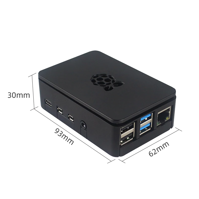 Raspberry Pi 4 ABS чехол пластиковая коробка Черный Защитный корпус Корпус для Raspberry Pi 4 Модель B