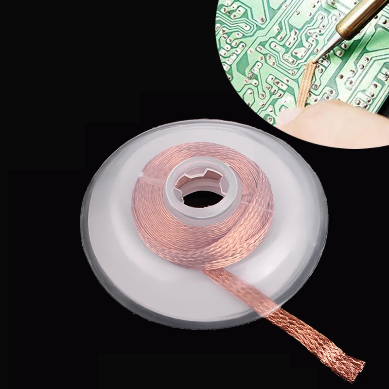 

length1.5m PCB Repair Soldering Wire Desoldering Flux Desoldering Braid Solder Remover Wick width1.0/1.5/2/2.5/3.0/3.5mm