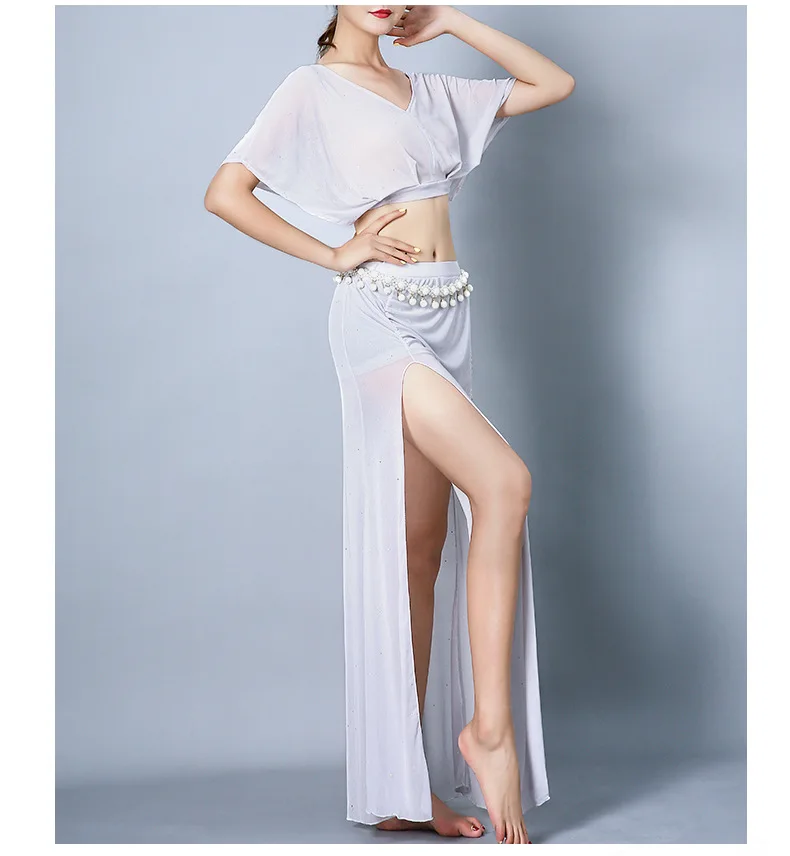 2019 Новая одежда костюм кунг-фу для танца живота женские юбки для танца живота женский сексуальный Восточный живот костюм с юбкой для танцев