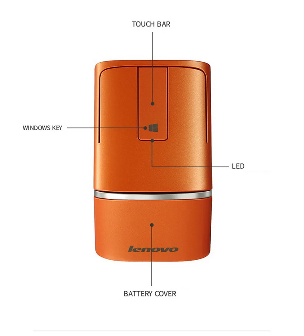 Оригинальная беспроводная мышь LENOVO N700, 2,4 ГГц, 3D сенсорная мышь с лазерной ручкой, 1200 dpi, USB, Двойное Подключение, PPT, для офиса, дома