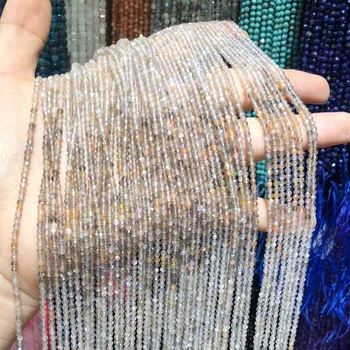 

Natural Colorful Moonstone Beads Faceted Labradorite Scattered Beads for Jewelry Making DIY Necklace Bracelet Accessories 38cm