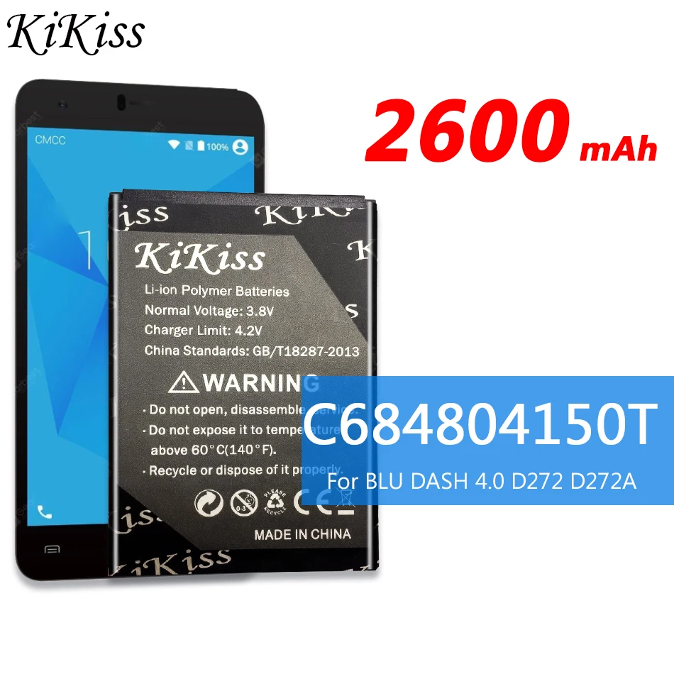 C684804150T 2600 мАч для BLU DASH 4,0 D272 D272A батарея для смартфона большая мощность 2600 мАч
