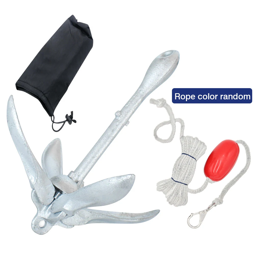 FoldableClawAnchorSuitableForBoatsDinghyKayakAnchorMotorboatSUPPaddleBoardBoat