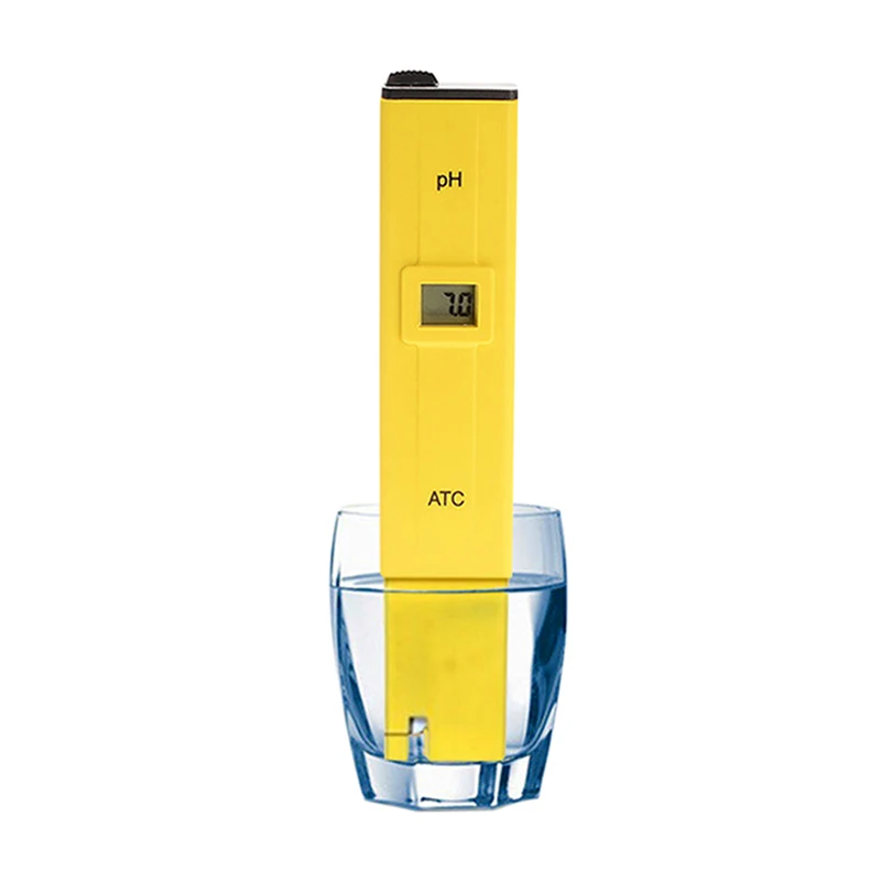 Портативный PH тестовый карандаш 0-14,00 цифровой качества воды PH метр ATC детектор воды для питьевой аквакультуры