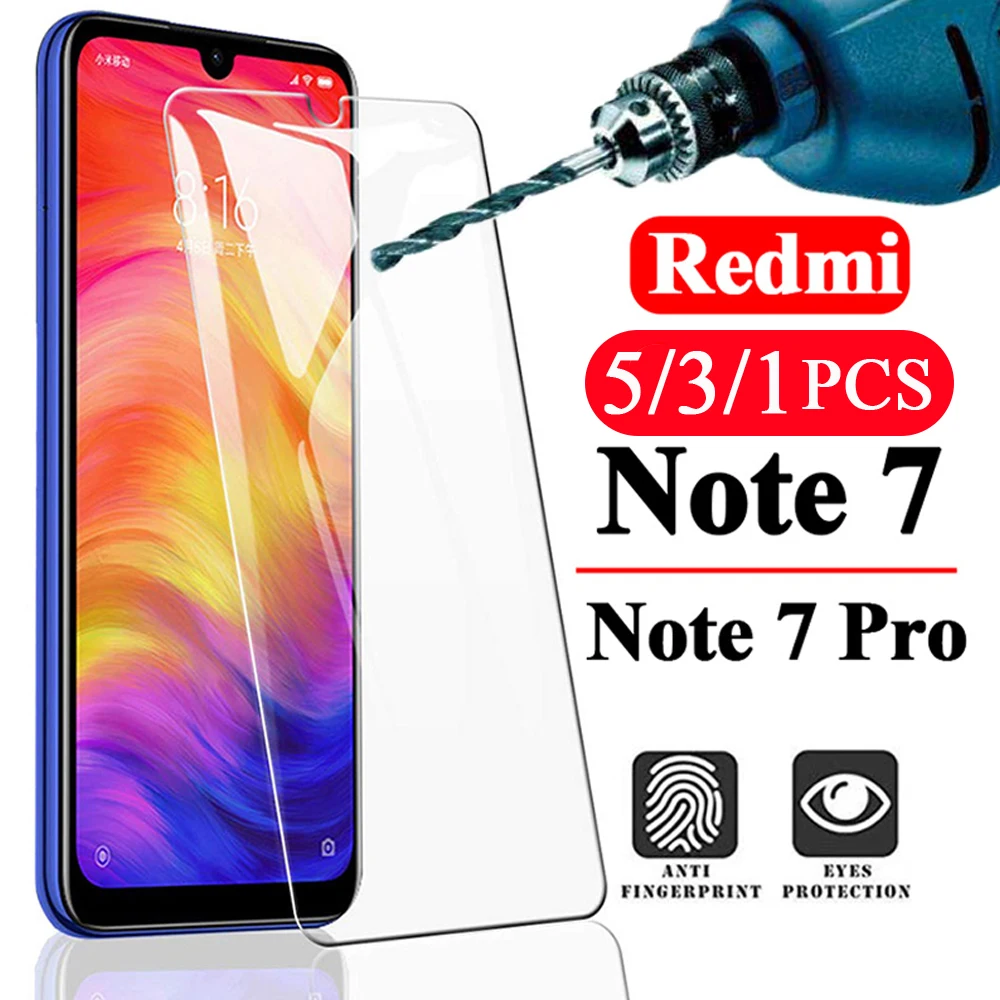5/3/1Pcs 9H phone protective film for xiaomi redmi note 6 6A 7 7A 8 pro 8A 8T tempered glass screen protector smartphone | Мобильные
