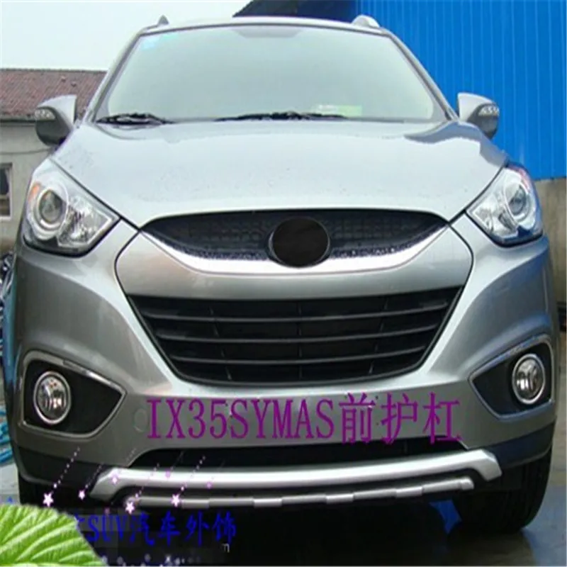 Автомобильный Стайлинг для hyundai ix35 2010- ABS Передний Задний бампер протектор противоскользящая пластина задний бампер Защита противоскользящая пластина